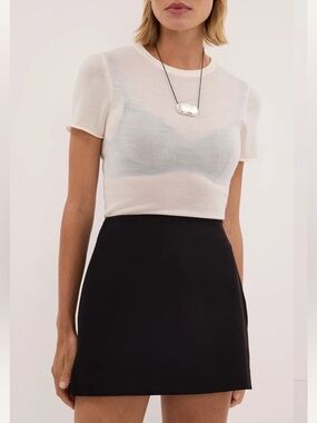 DISSH Soho Black Tailored Skort, Size AU10 / US 6
